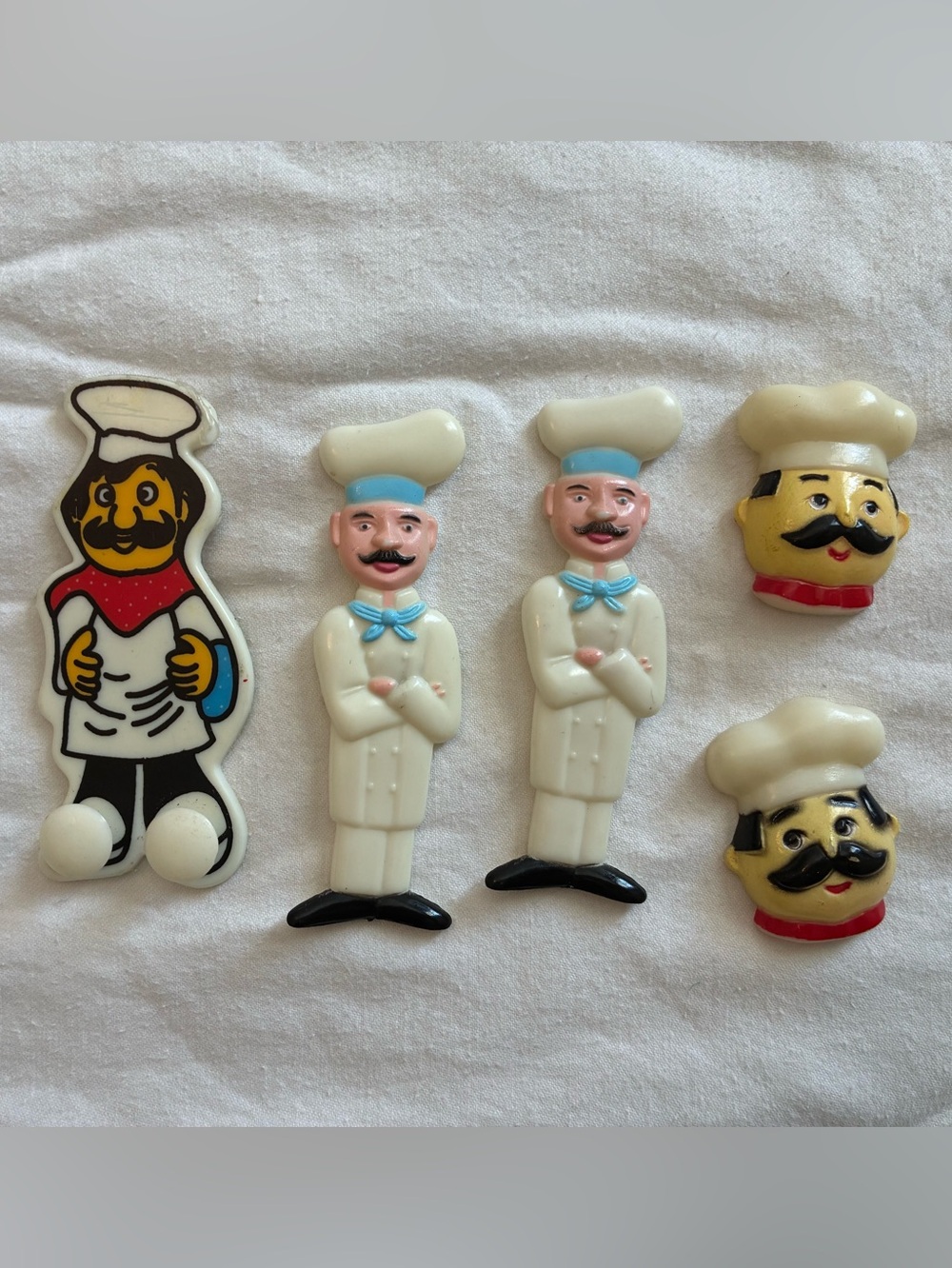 Vintage 80’s Chef Fridge Magnets